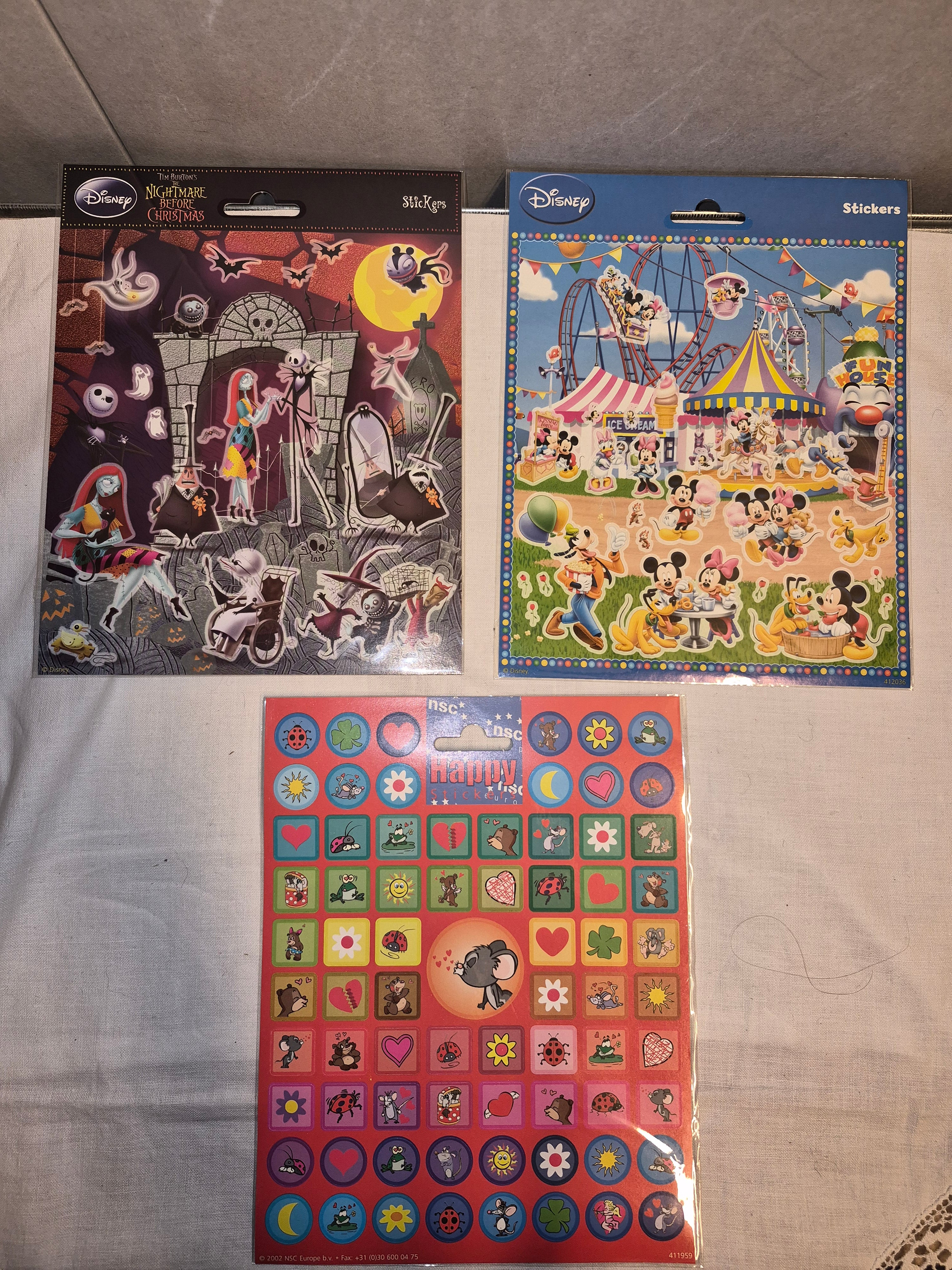 3x stickervellen setje 9