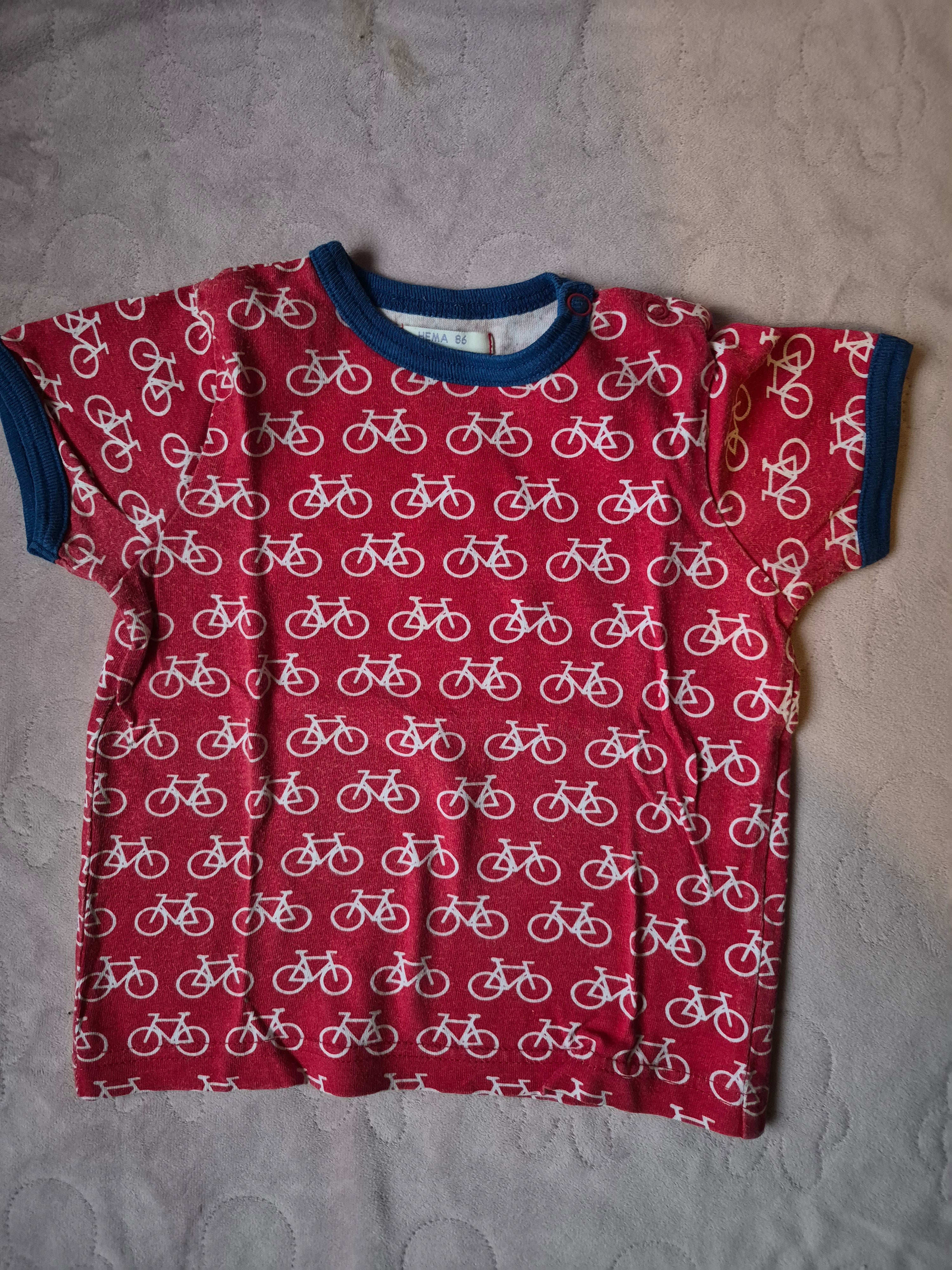 Tshirt met fiet Hema maat 86