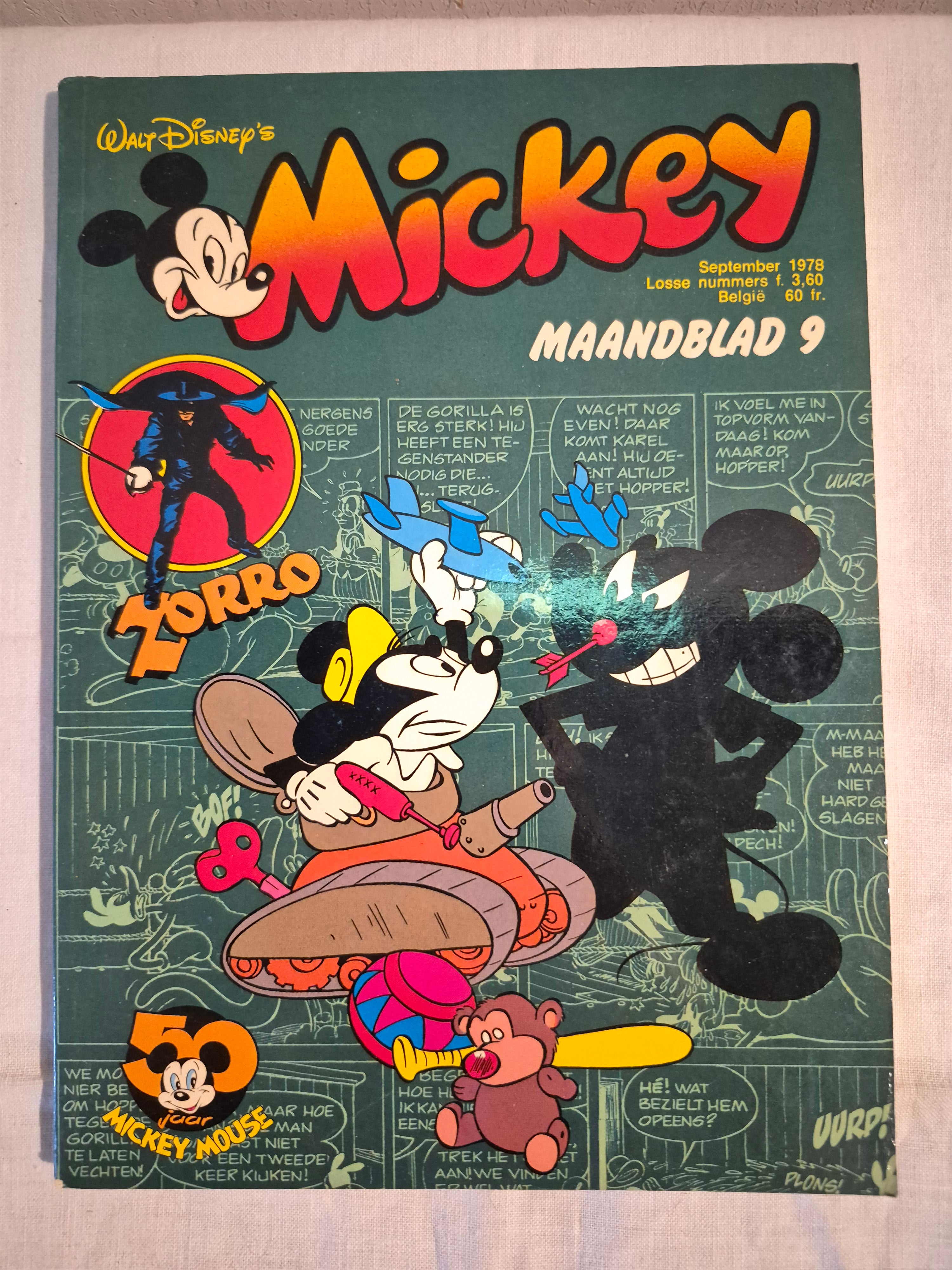Disney mickey maandblad nr 9 jaartal 1978