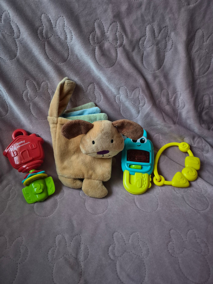 Baby speelgoed setje met boekje