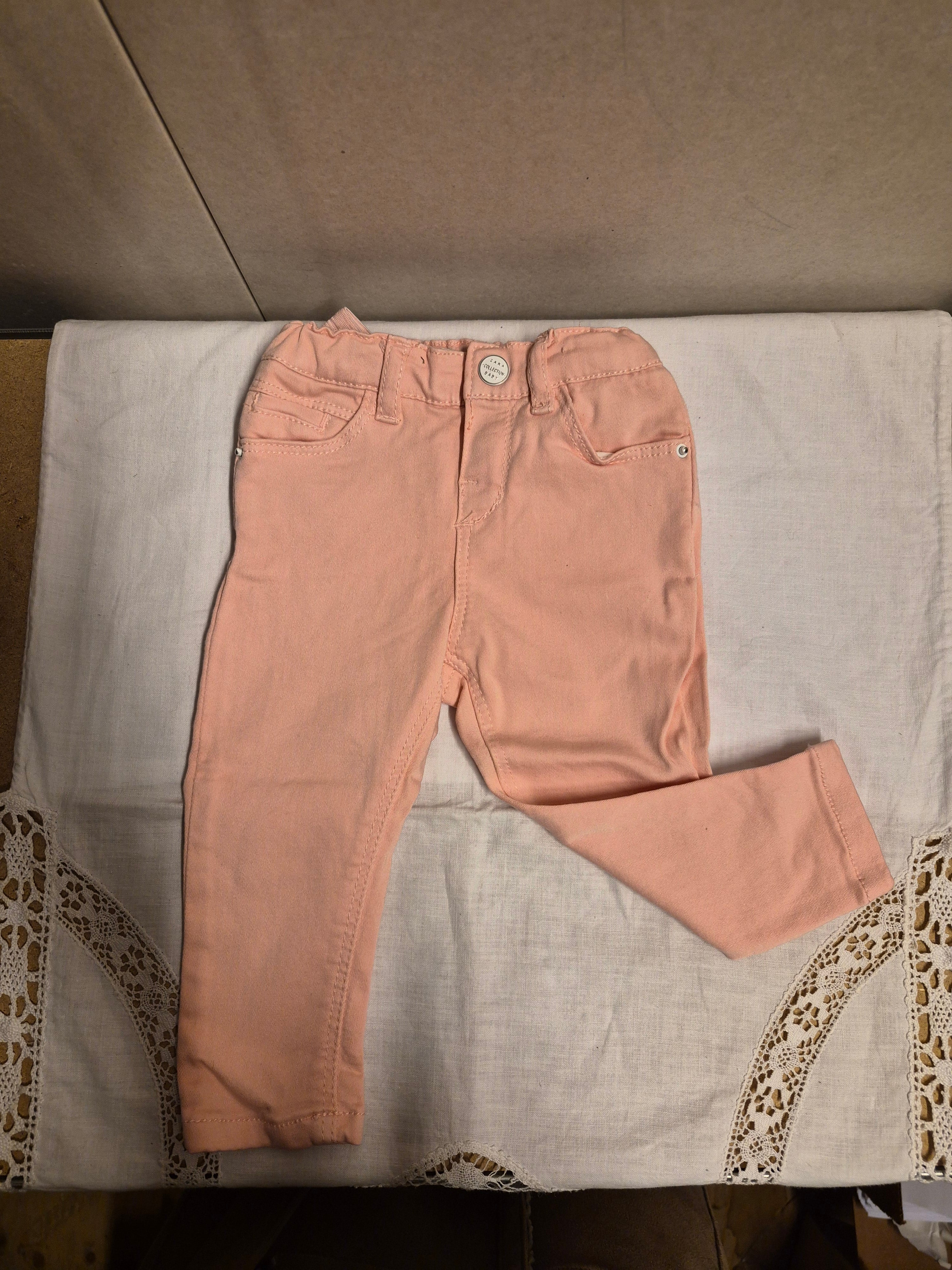 Zara baby meisjes lange broek roze maat 68