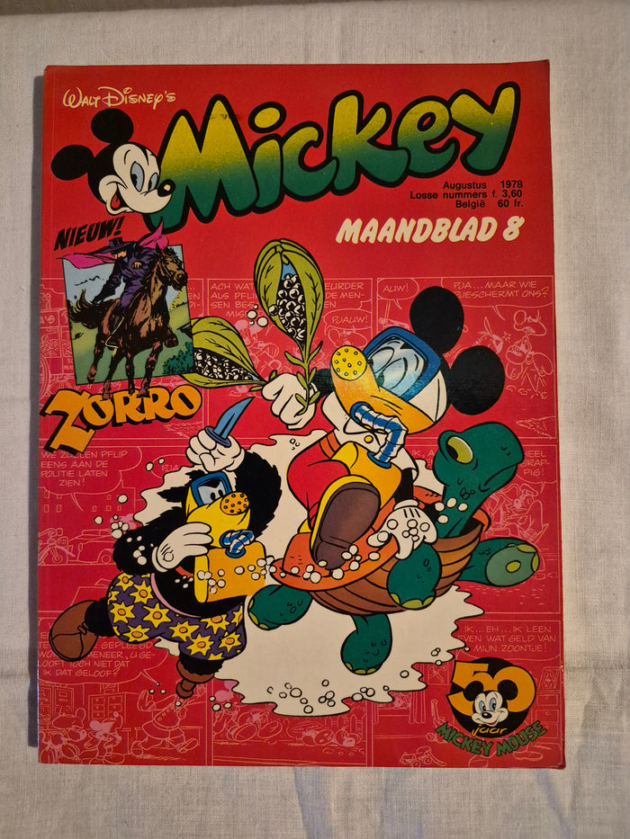 Disney mickey maandblad nr 8 jaartal 1978