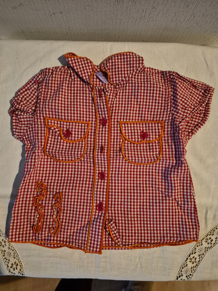 Ruiten Bloesje Hema maat 74