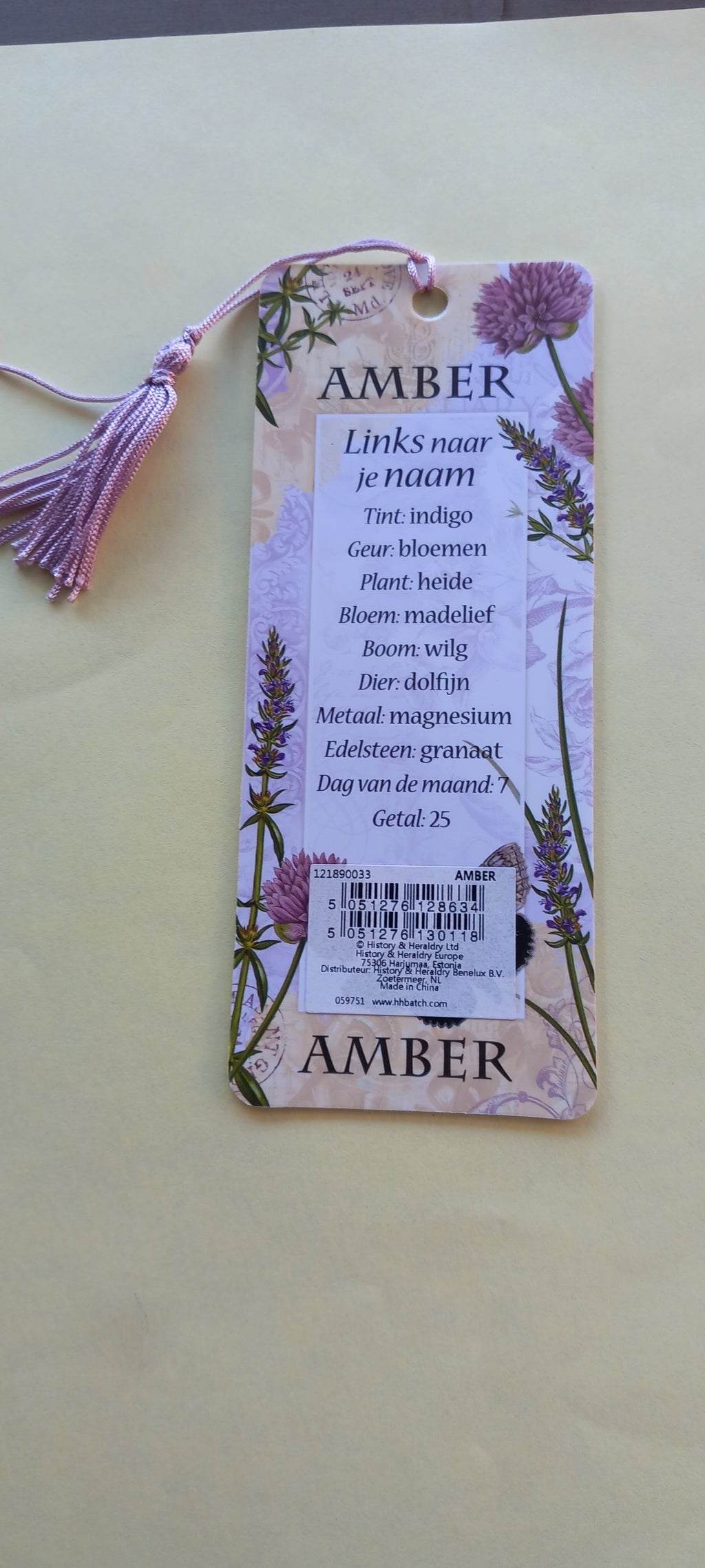 Boekenlegger Amber