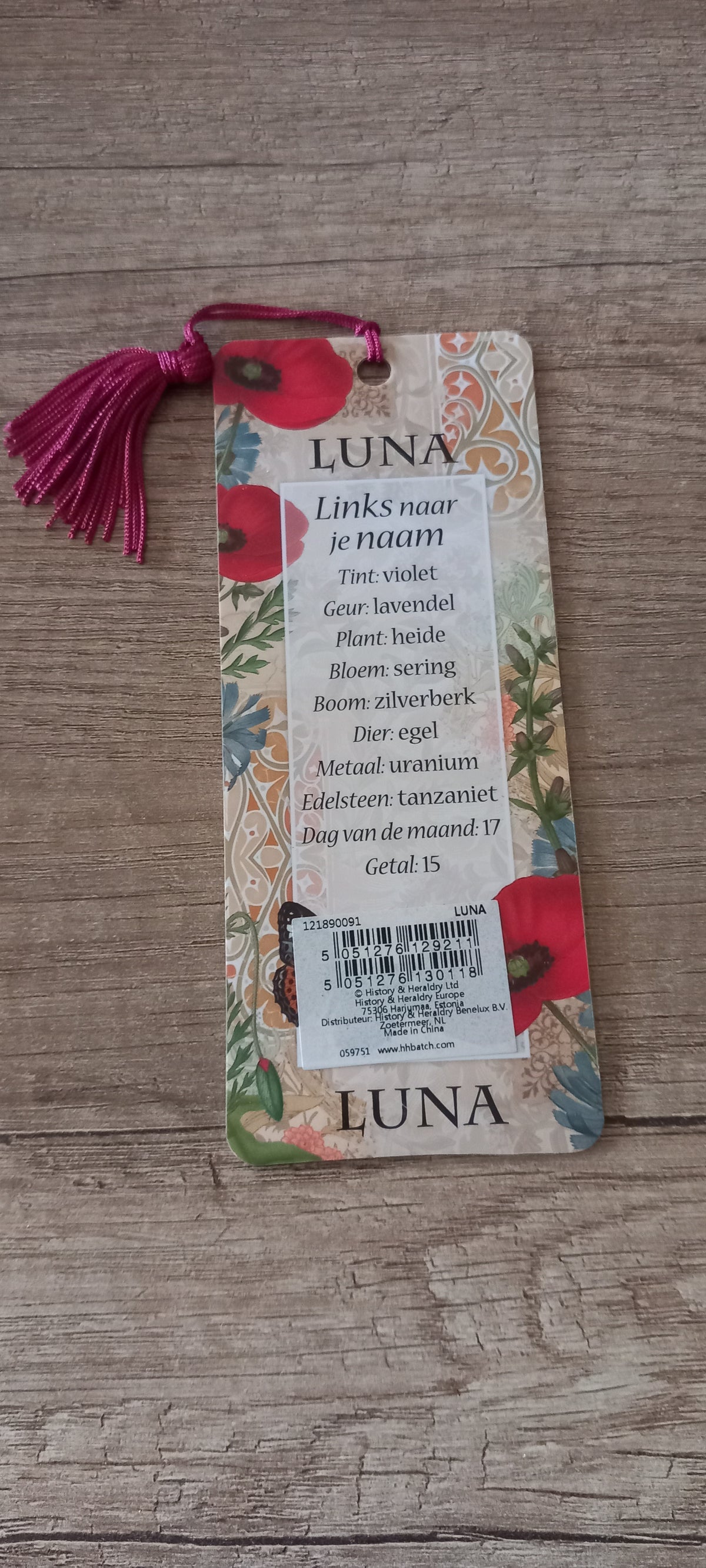 Boekenlegger Luna