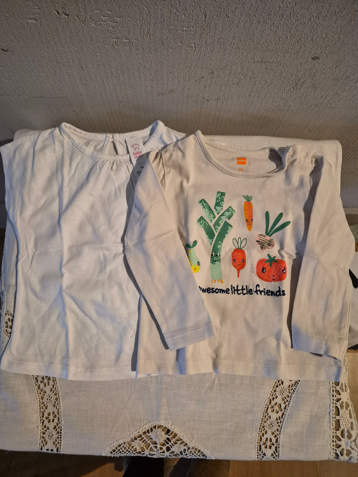 2 shirts samen maat 74