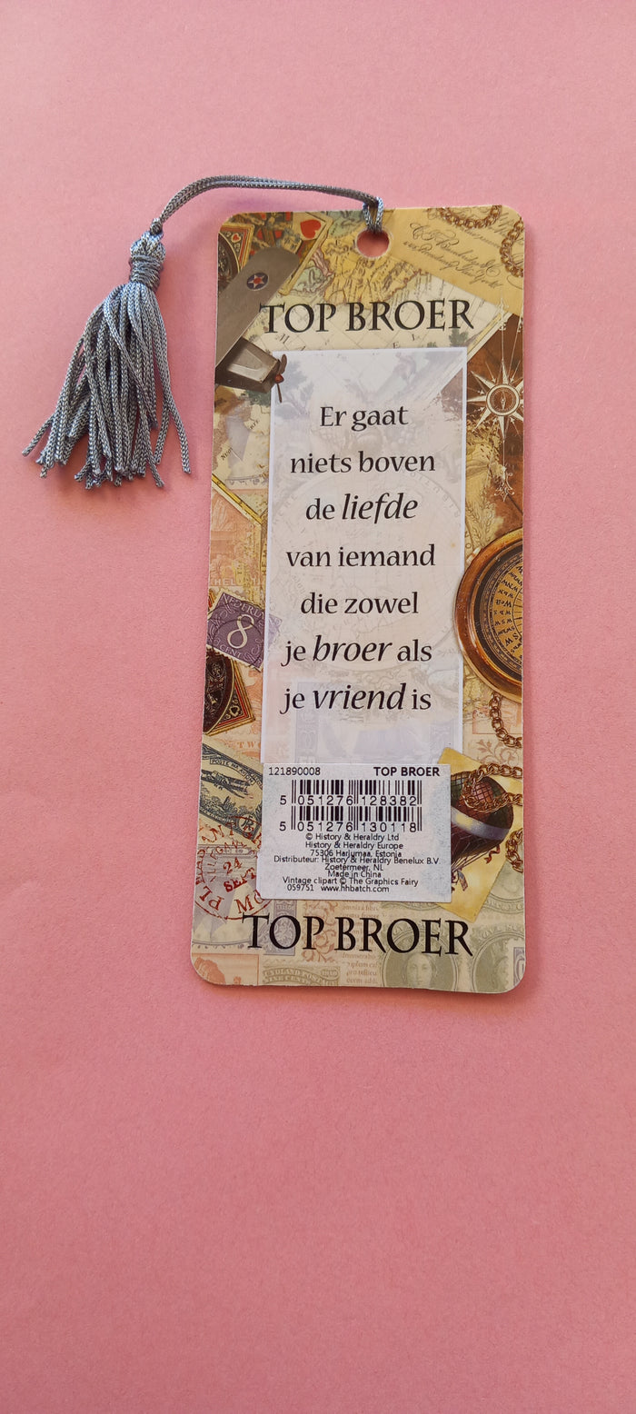 Boekenlegger top broer