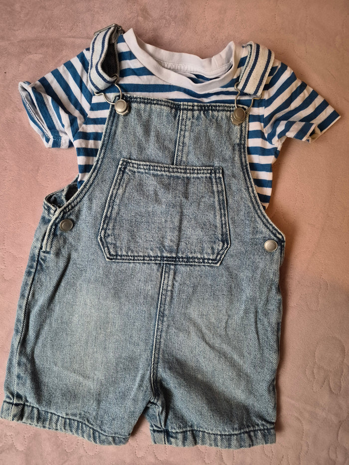 Tuinbroek setje maat 86