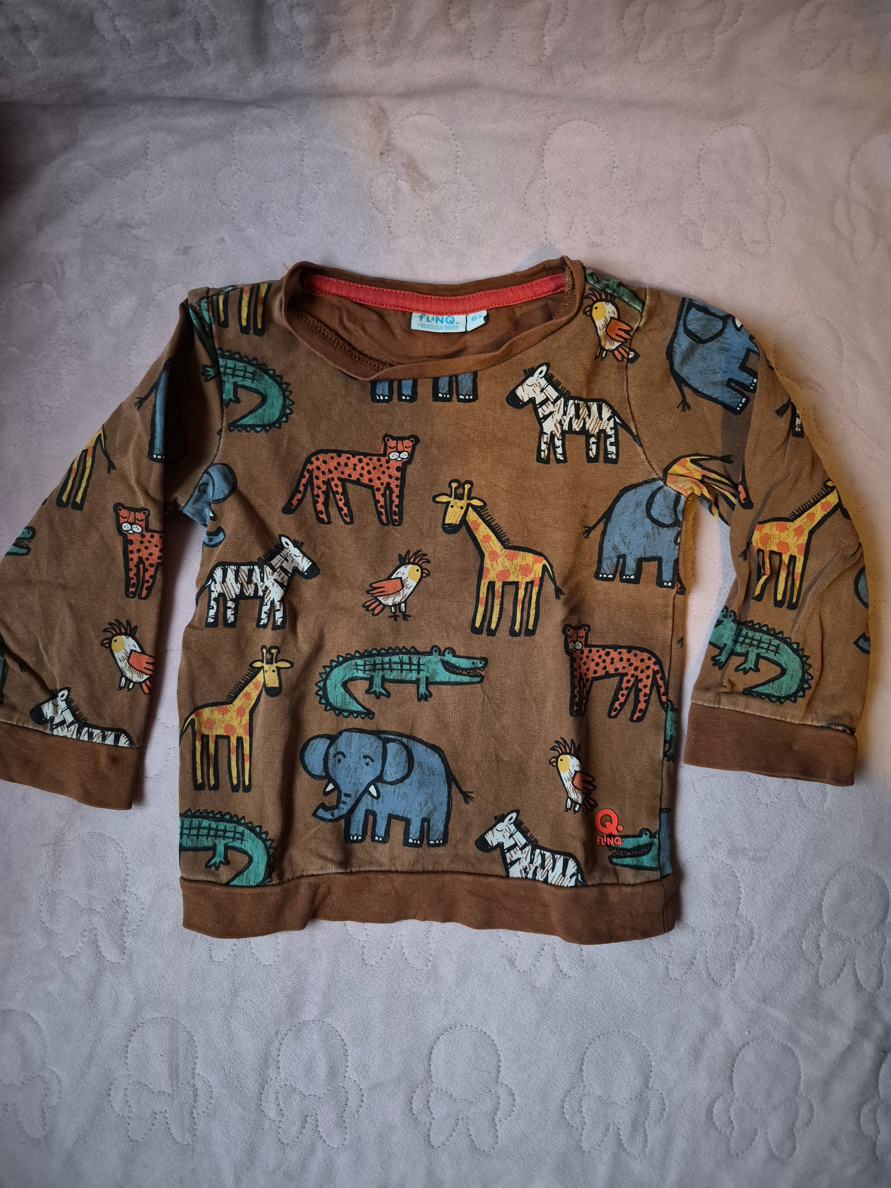 Trui met dieren maat 92