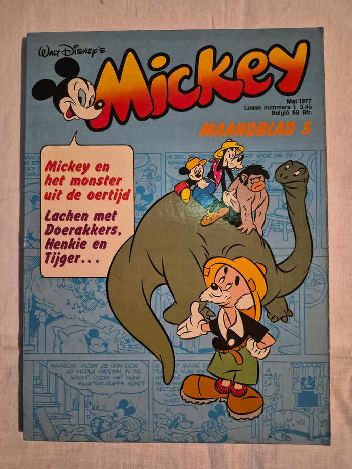 Disney mickey maandblad nr 5 jaartal 1977