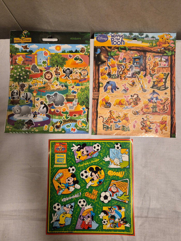 3x stickervellen zakje 5