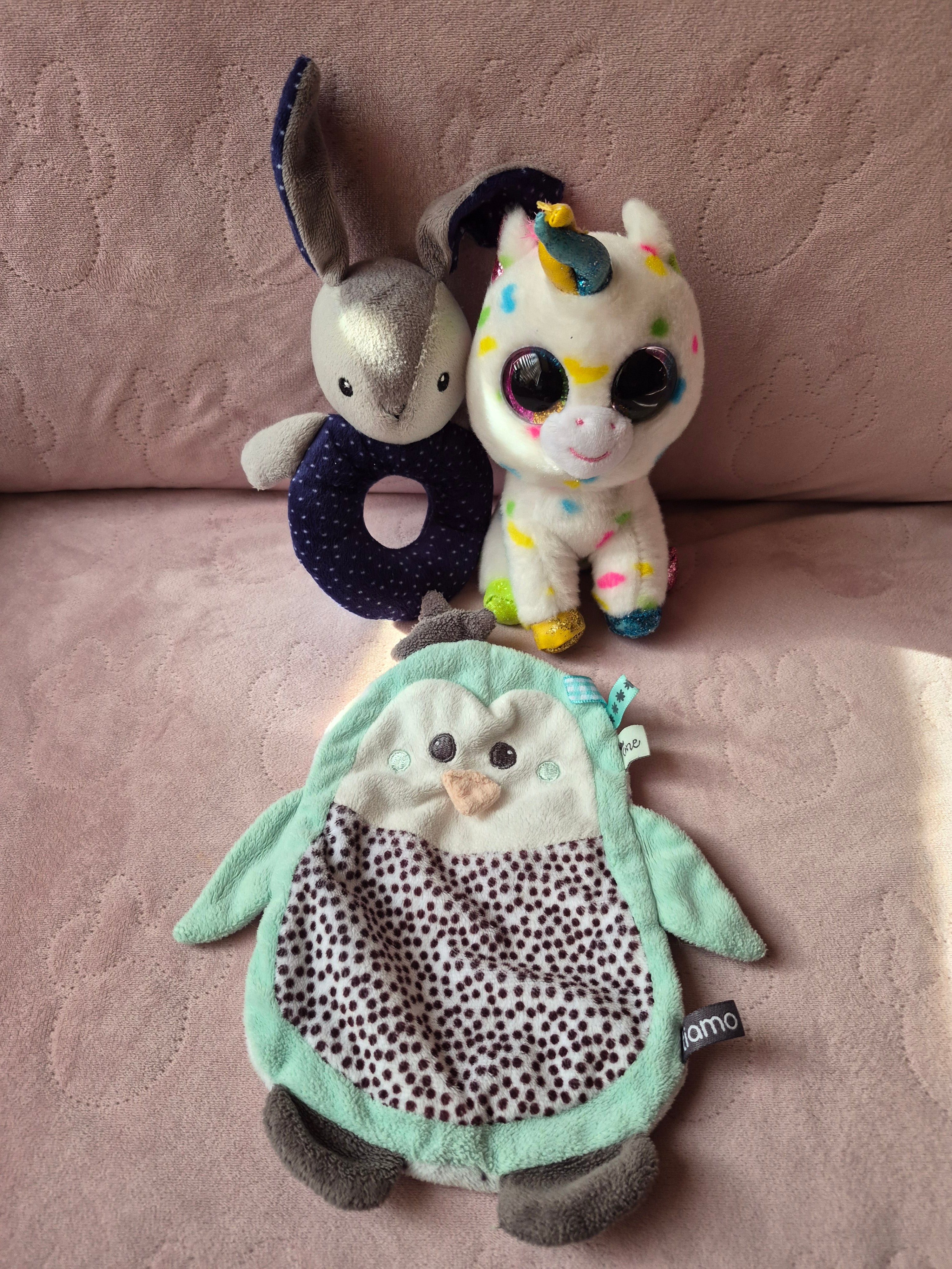 Knuffelset met eenhoorn