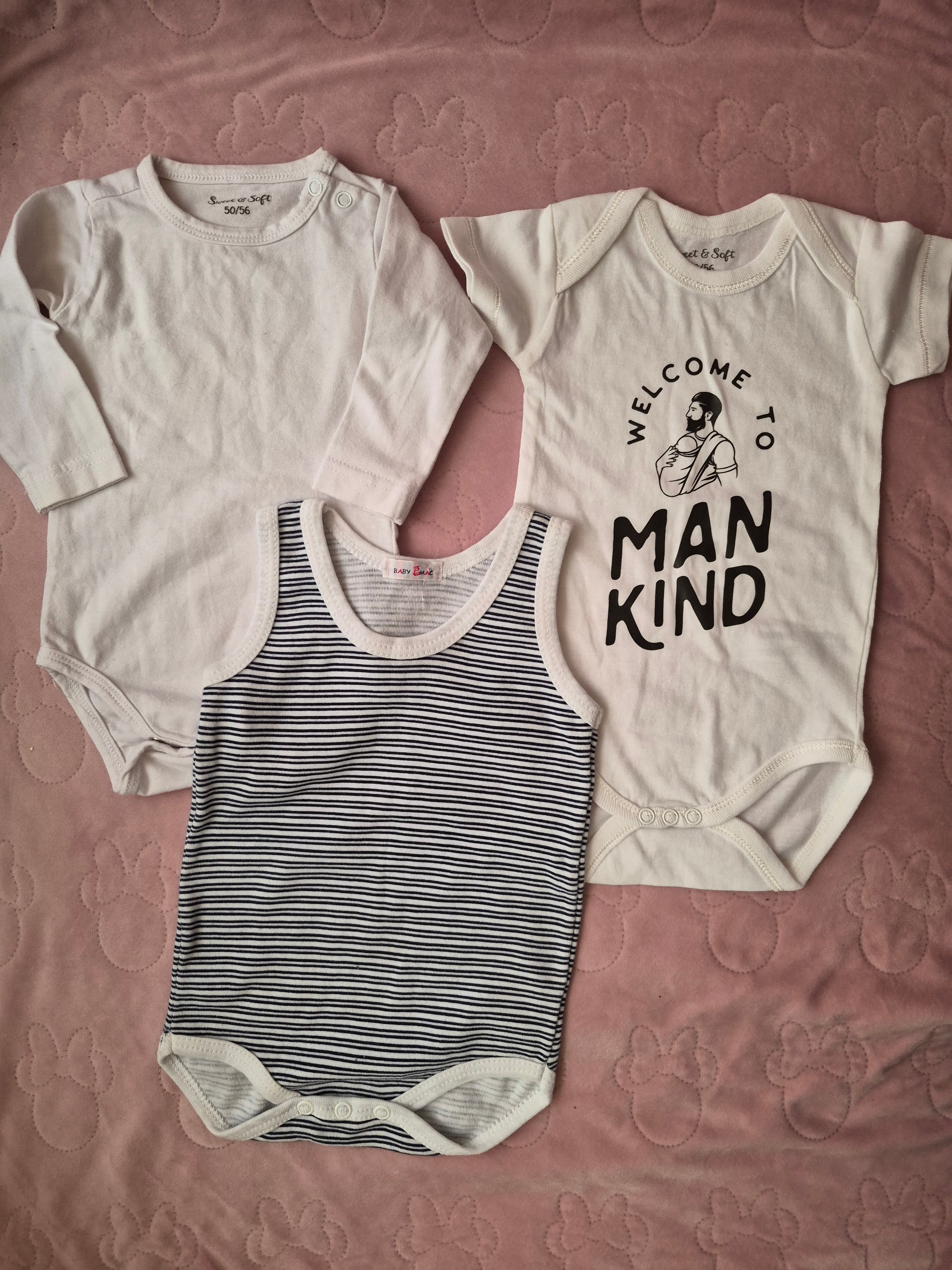 Rompertjes setje 3 stuks maat 50/56