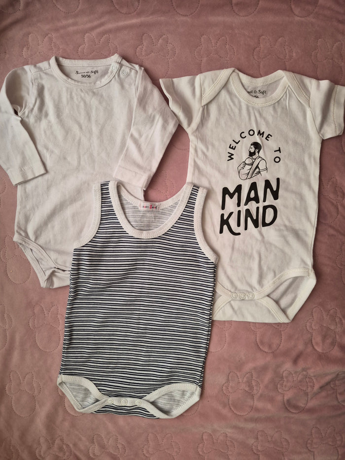 Rompertjes setje 3 stuks maat 50/56