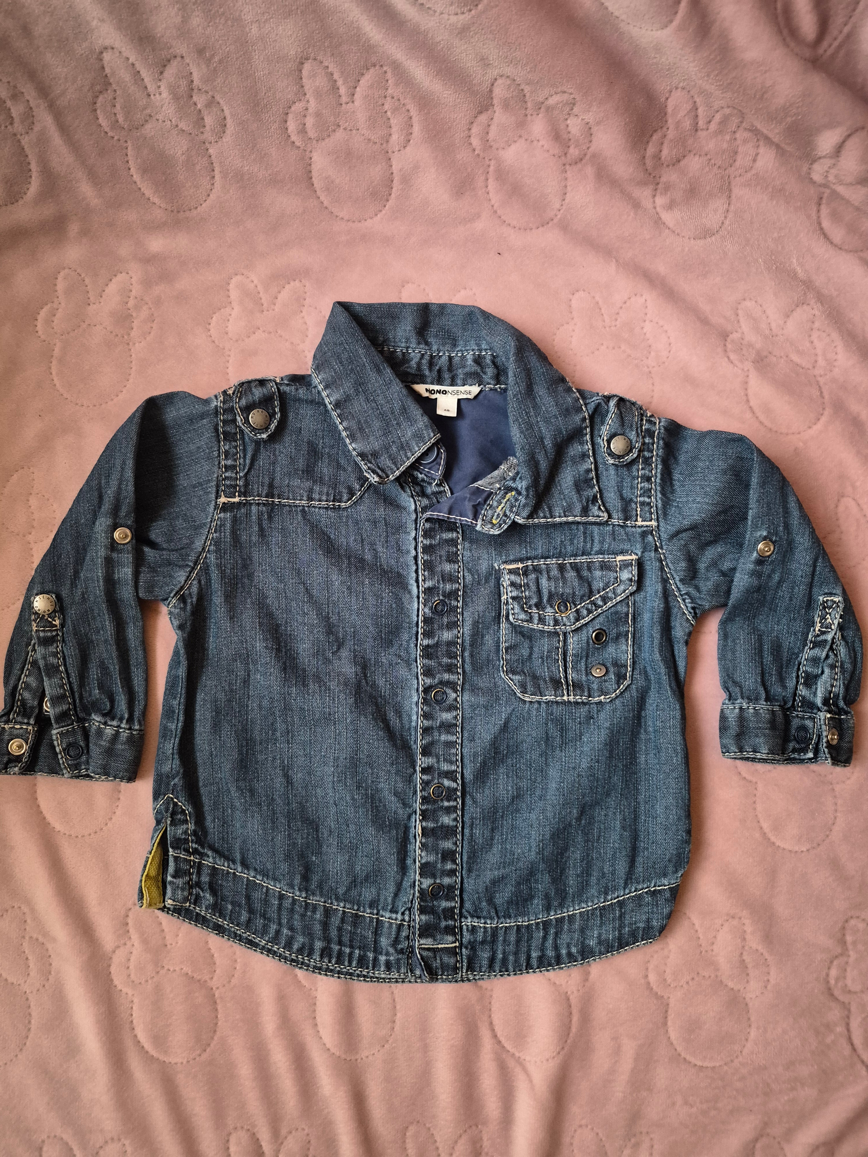 Baby spijker blouse maat 68