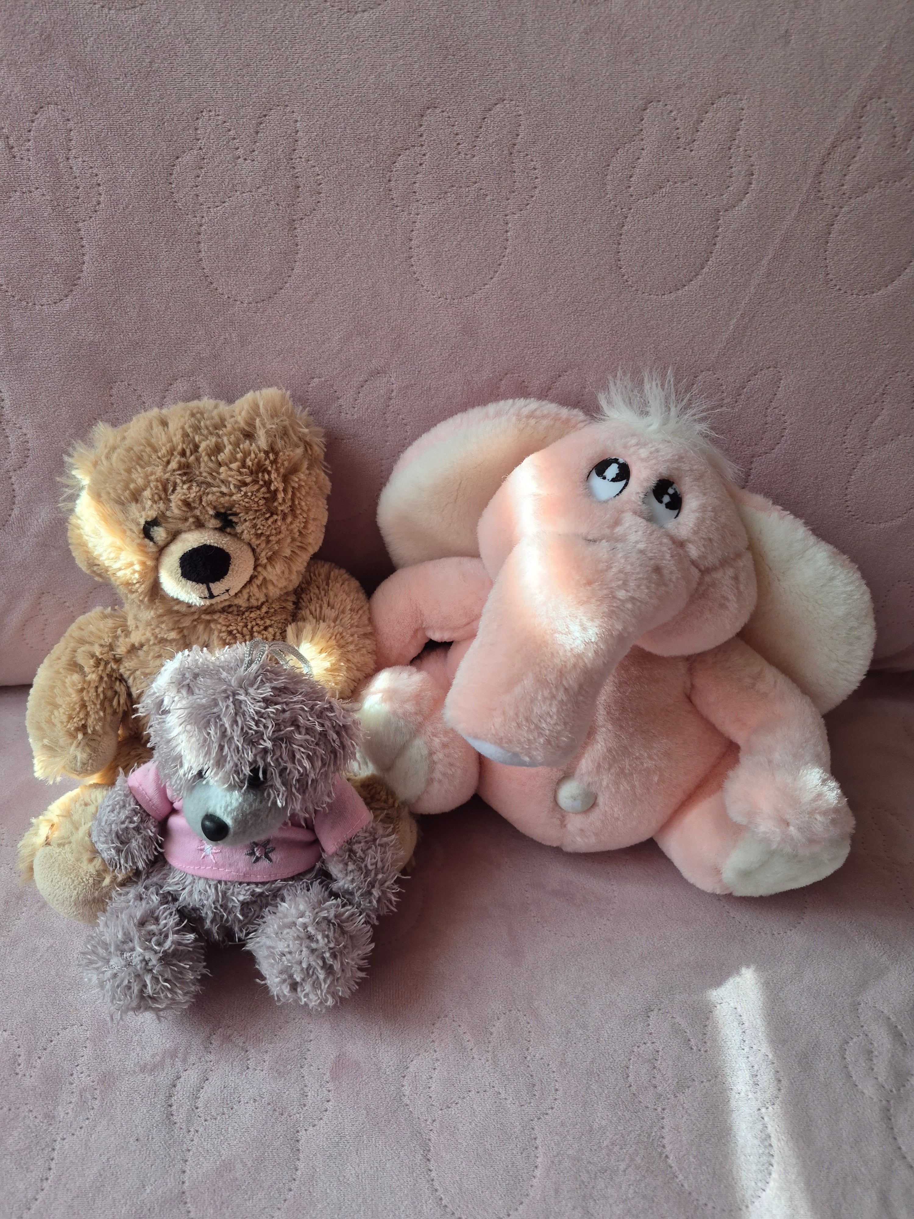 Knuffelset beertjes en olifant