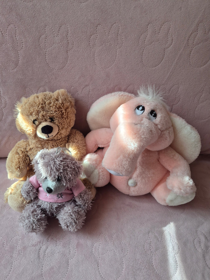 Knuffelset beertjes en olifant