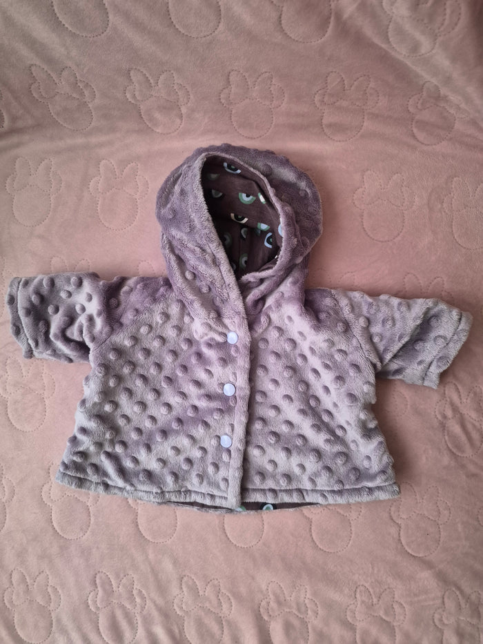 Baby jasje paars maat 50/56