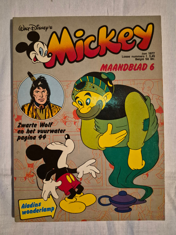 Disney mickey maandblad nr 6 jaartal 1977