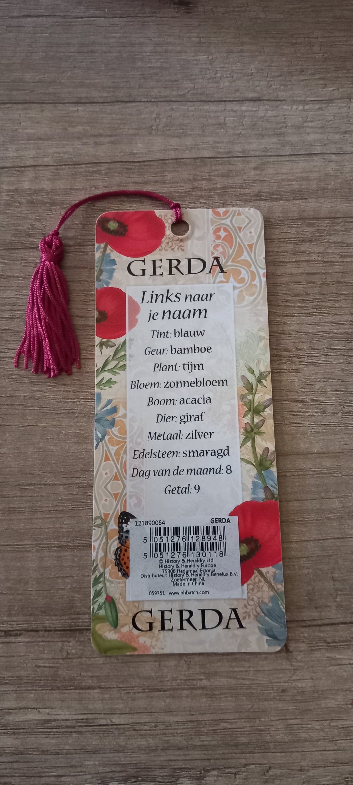 Boekenlegger Gerda
