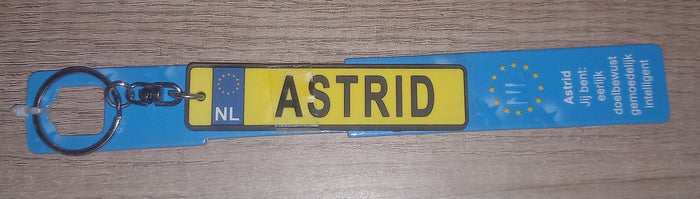 Sleutelhanger kenteken:  Astrid