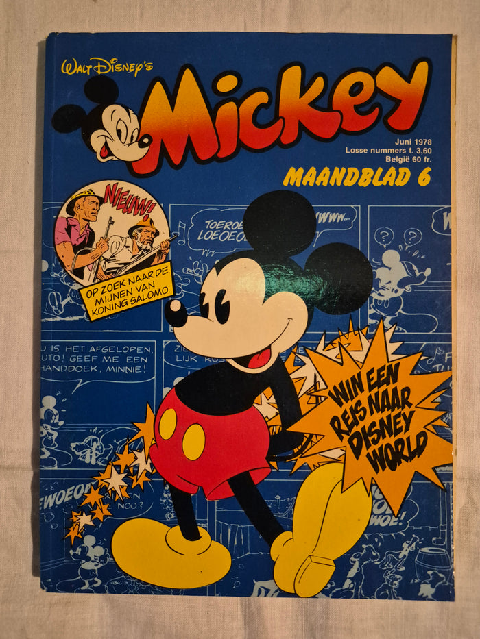 Disney mickey maandblad nr 6 jaartal 1978
