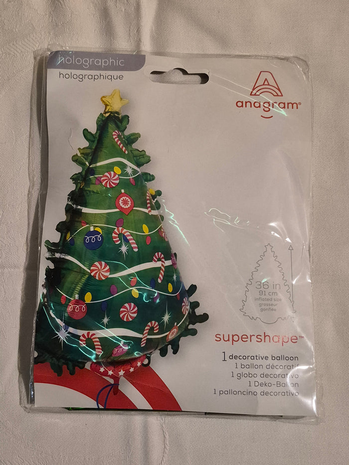 Folieballon kerstboom groen