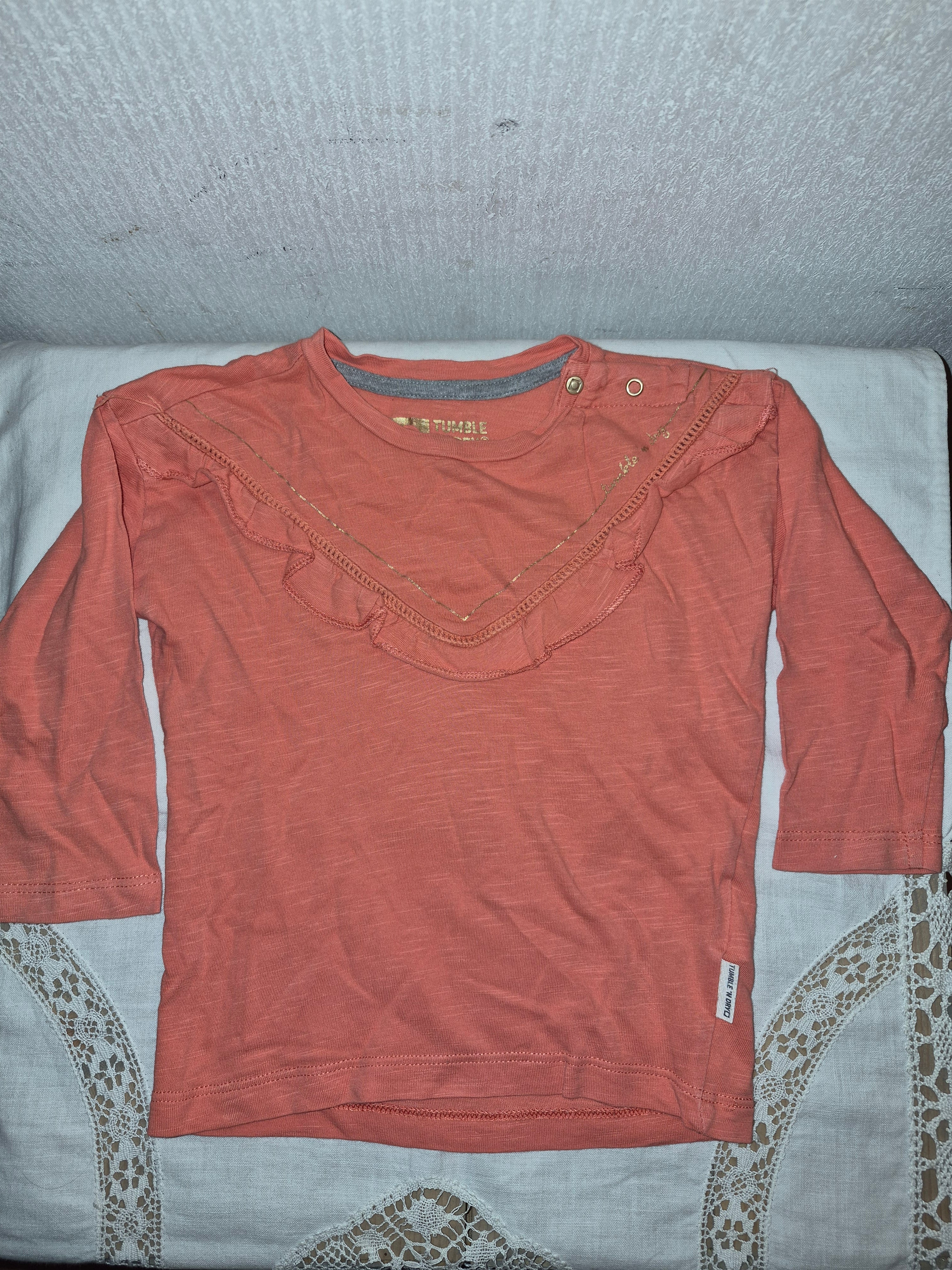 Roze shirtje maat 74