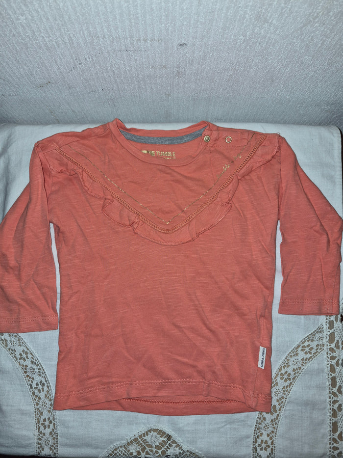 Roze shirtje maat 74