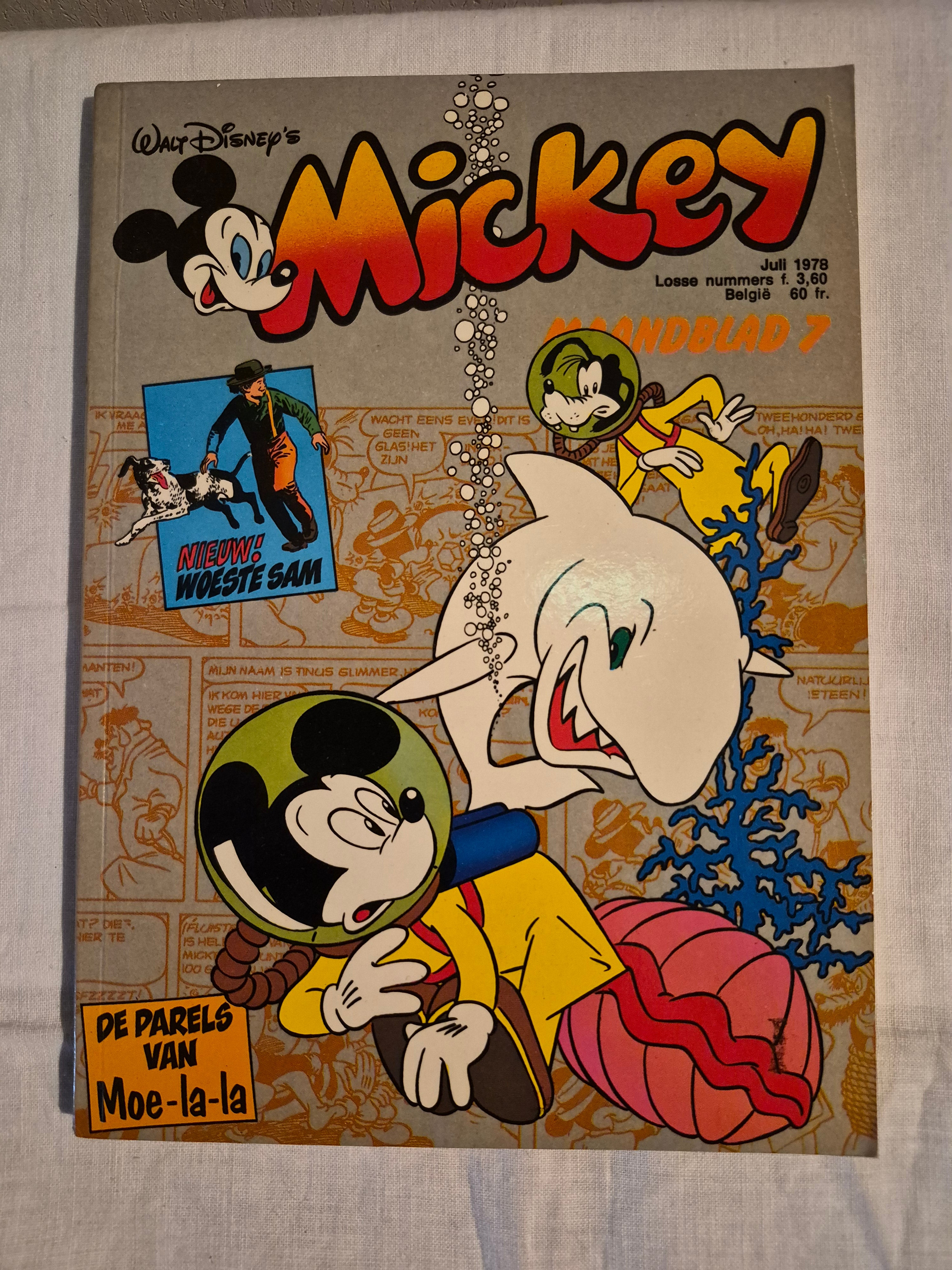 Disney mickey maandblad nr 7 jaartal 1978