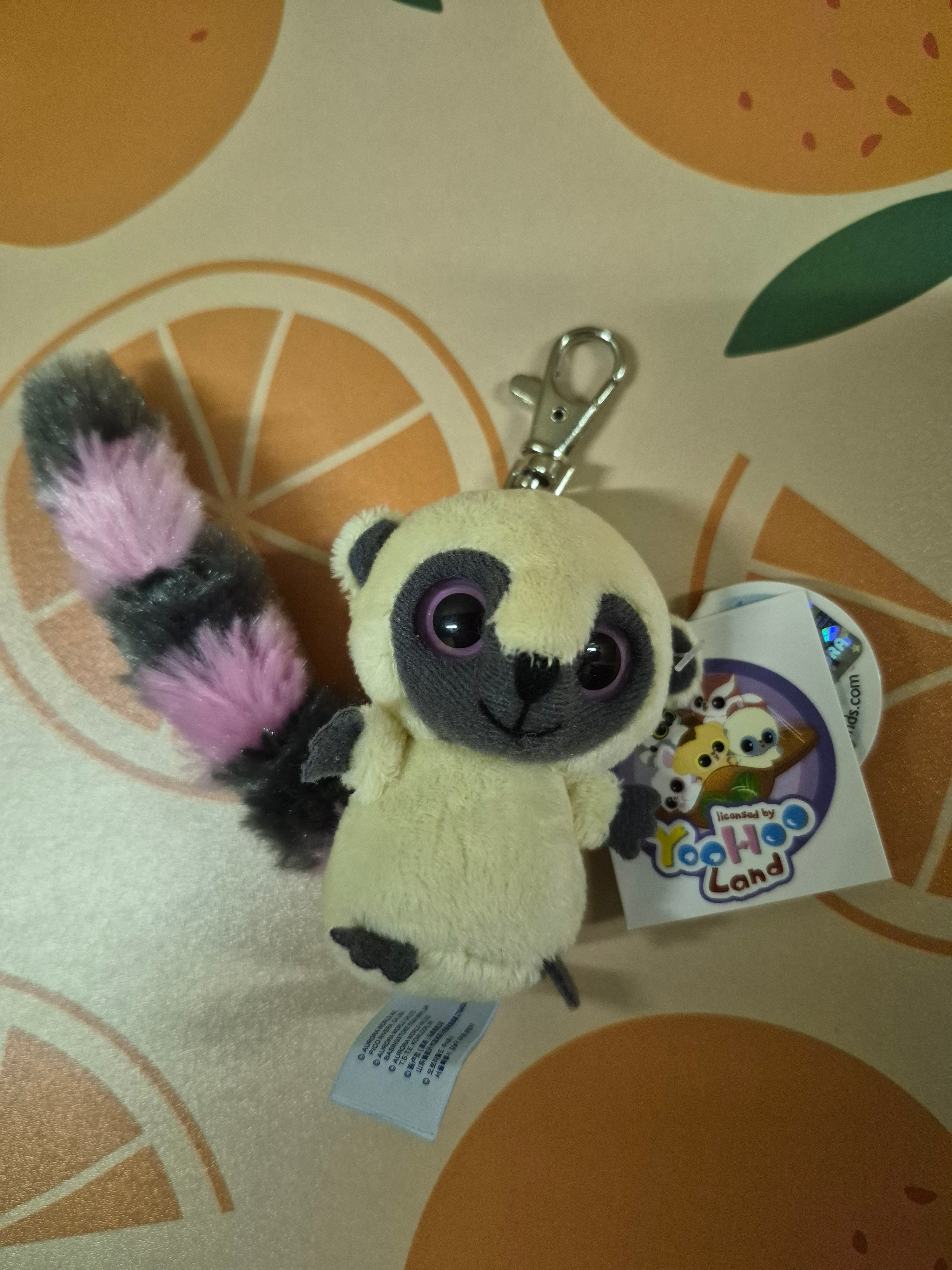 Sleutelhanger knuffel yoohoo roze