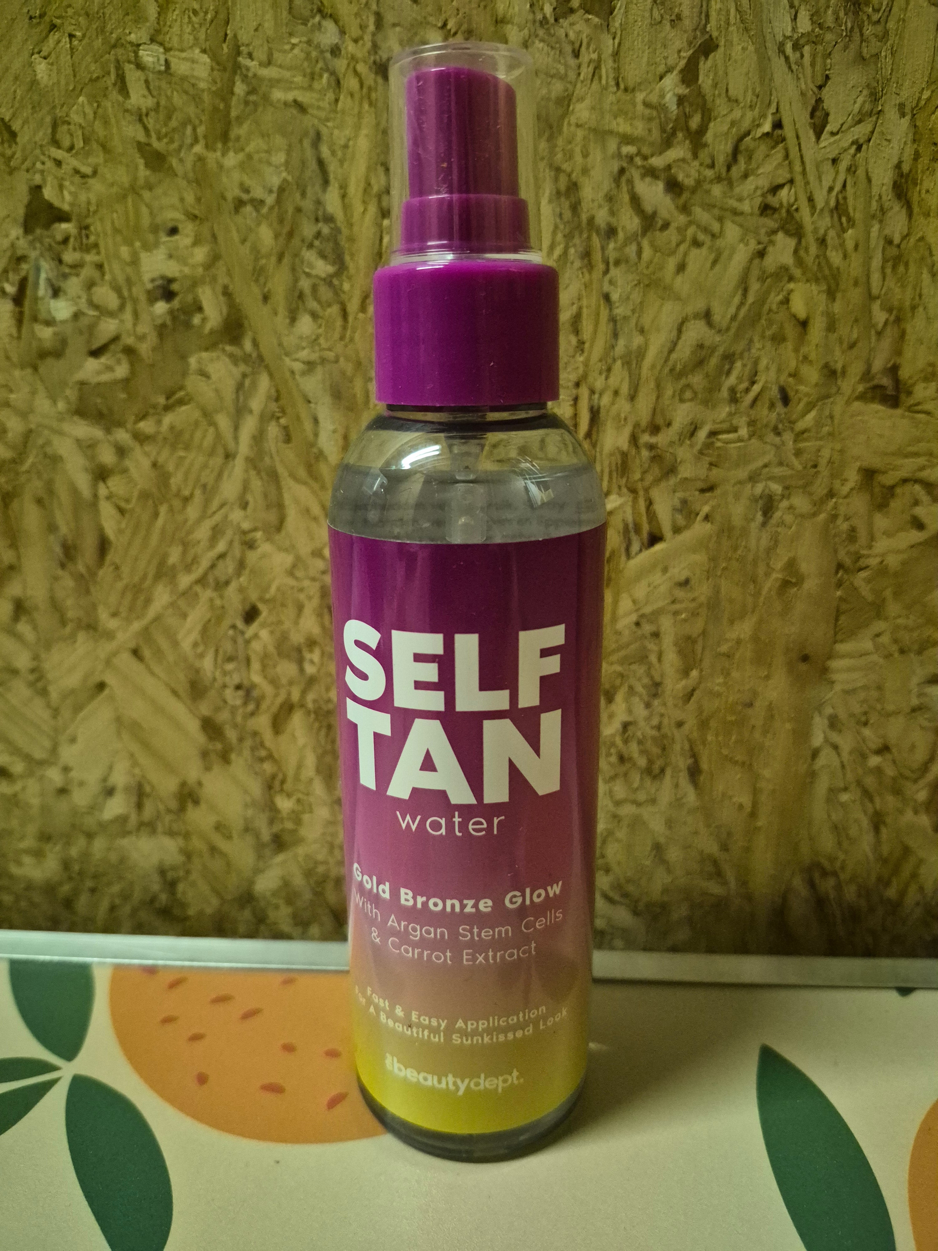 Self tan water