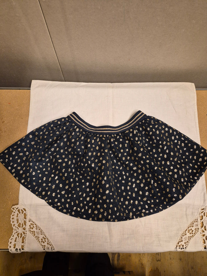 Rokje blauw/goud maat 86