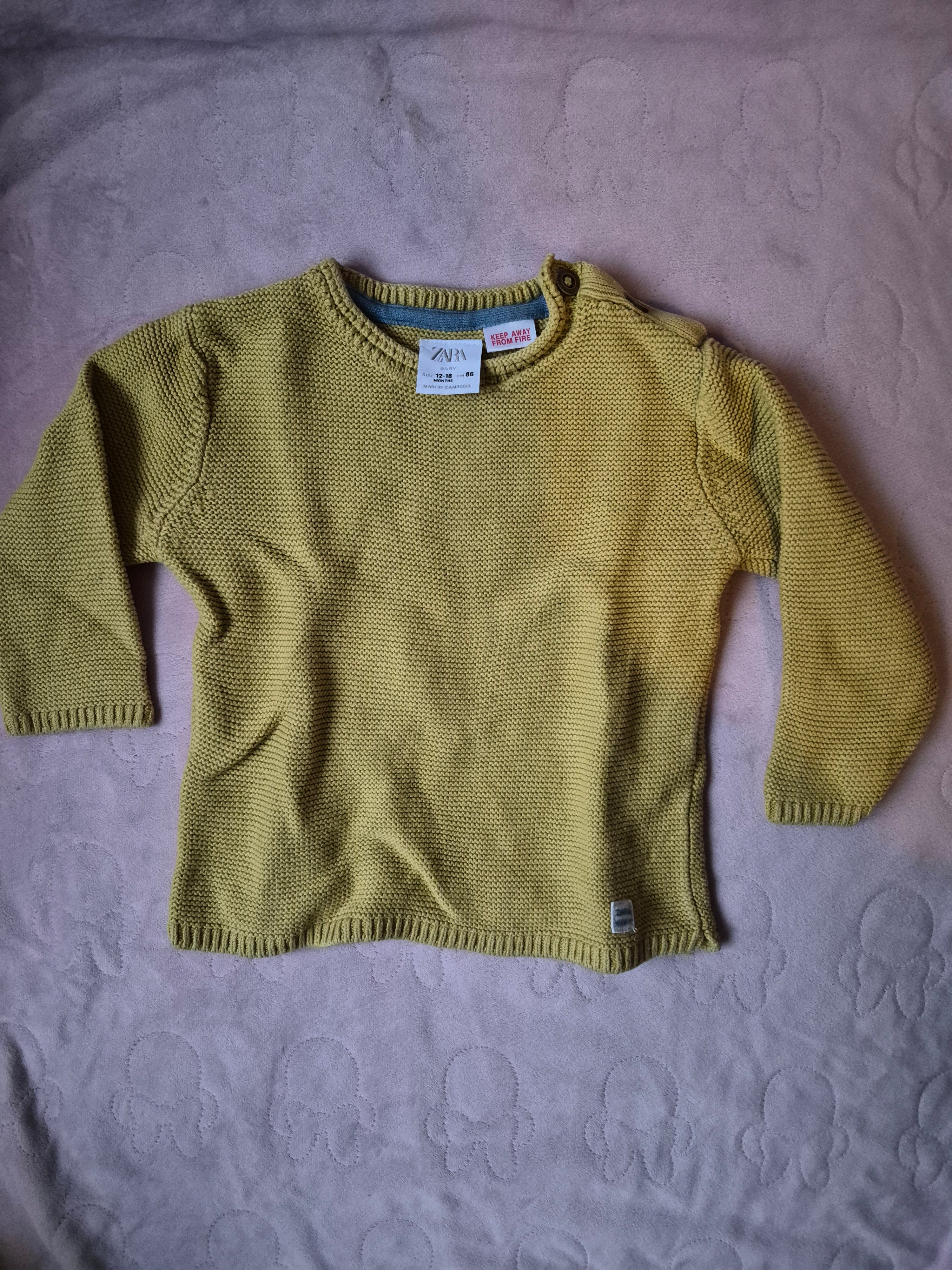 Trui geel Zara maat 86