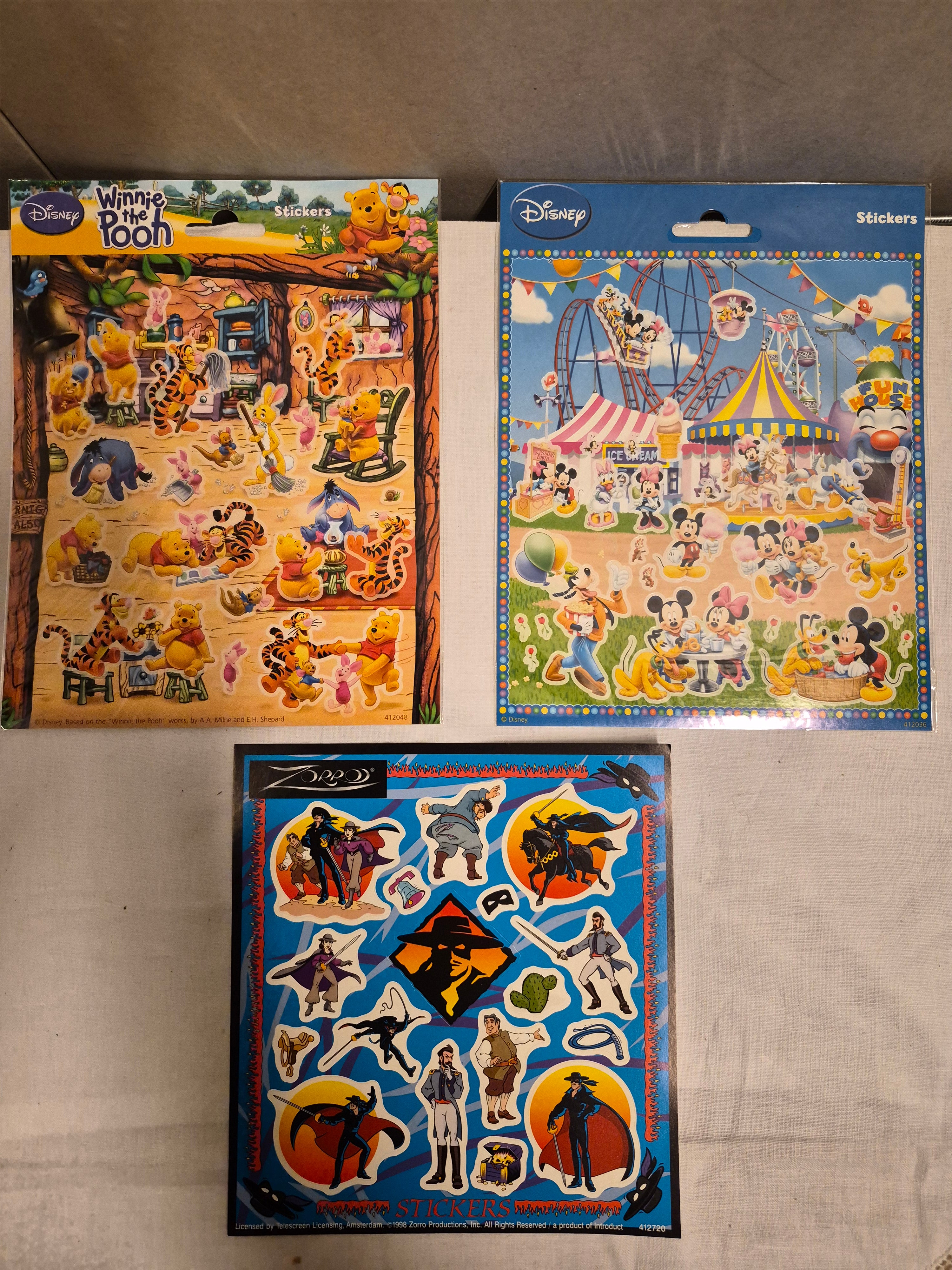 3x stickervellen zakje 6