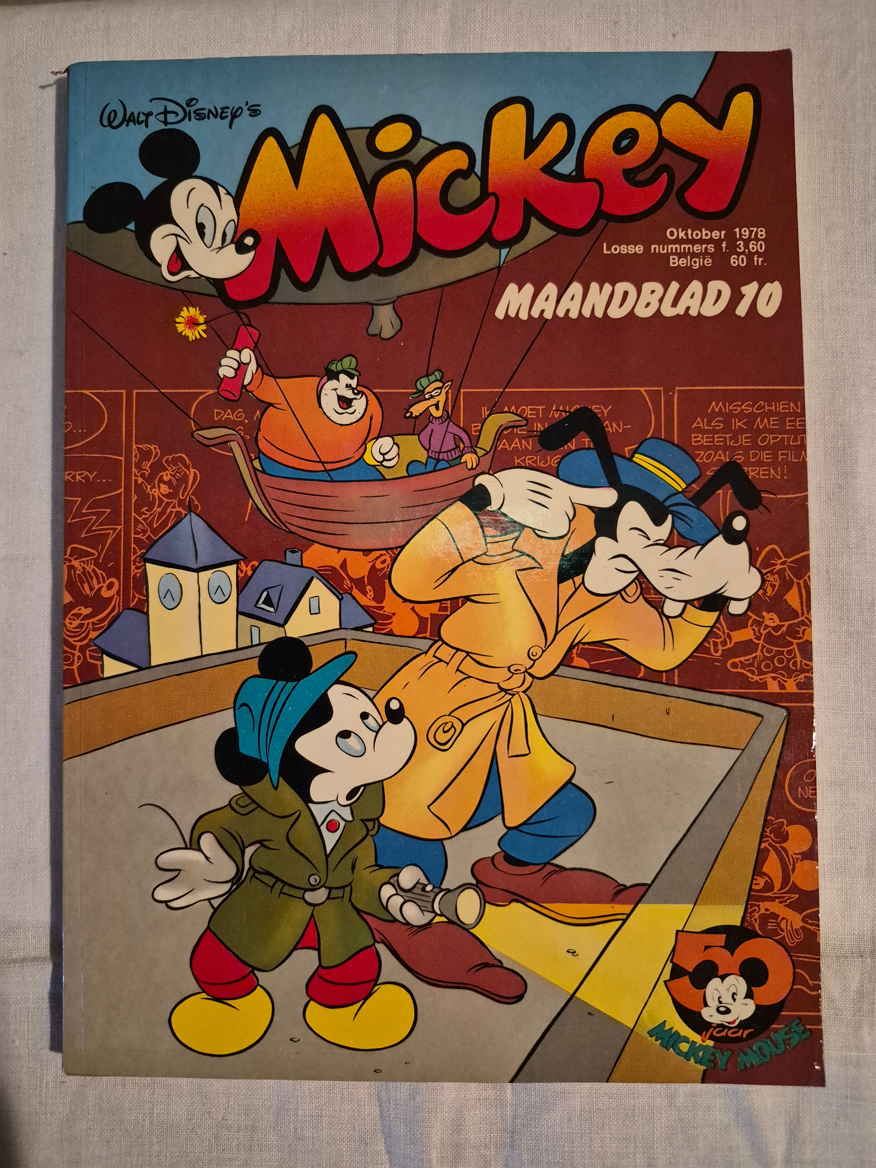 Disney mickey maandblad nr 10 jaartal 1978