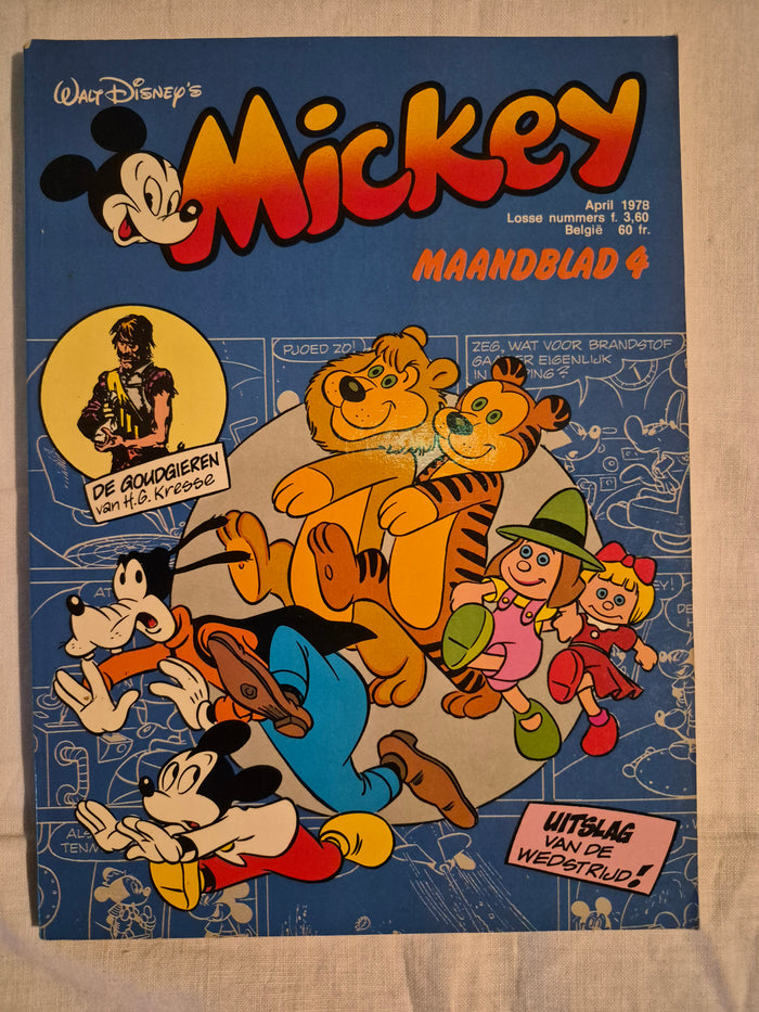 Disney mickey maandblad nr 4 jaartal 1978